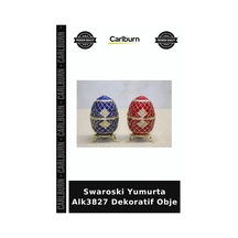 Özel Üretim Dekoratif Hediyelik Şık Koleksiyon Swaroski Yumurta Alk3827