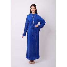 Violevin Er-cool Kadın Krep Elbise 8073-21-mavi