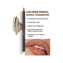 Uzun Süre Kalıcı Dağılma Yapmayan Nemlendirici Dudak Kalemi - Lipliner Pencil 09 Warm Brown Çok Renkli