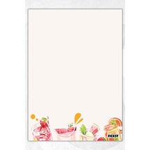 A5 Smoothie Bloknot Çizgisiz Defter - 50 Yaprak - Memopad - Notepad - Not Defteri - Not Kağıdı Çok Renkli Çok Renkli