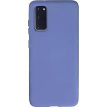 Newface Samsung Galaxy Uyumlu, S20 Kılıf Nano İçi Kadife Silikon - Lila