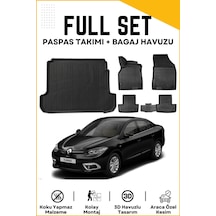 Renault Fluence 2014 Model Birebir Uyumlu Bagaj Havuzu+paspas Seti