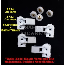 Duşakabin Plastik Kapı Parçası Duşakabin Tekeri Beyaz