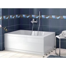 Shower 80X130 Düz Mini Küvet Oturmasız