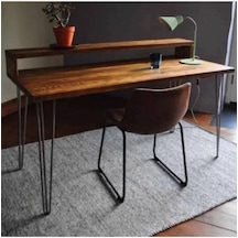 Halevia Firkete Ayaklı Çalışma Masası. Meşe