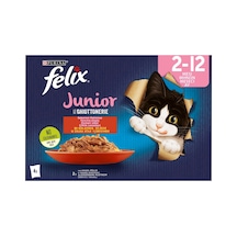 Felix Eko Yaş Kedi Maması 4'lü 85 G Tavuklu Yavru Kedi Maması 2'li Ekonomik Paket - 2 Adet Tarı