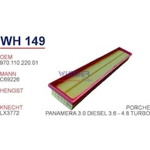 Porsche Panamera Hava Filtre 970.110.220.01 Wunder