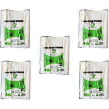 Doğanpack Şeffaf Naylon Bakkaliye Poşeti Torbası 5 x 1 KG 25 x 42 CM