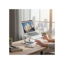 Ayarlanabilir Yükseklik Ve 360 Dönen Laptop Standı, Taşınabilir Notebook Tutucu 1