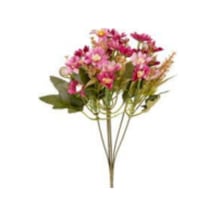 Yapay Çiçek Gül 6'lı Demet Fuşya-sarı 37 Cm. Çok Renkli