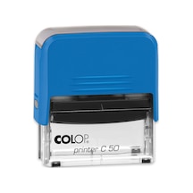 Colop Prınter C50 Mavi Kasa Mavi Keçe - 30 x 69 MM