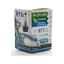 Photon Ampul H11 B 12v 55w Pr Ll +%30 Fazla Işık Halogen Pht Ph5511 B Ll