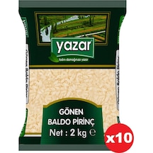 Yazar Baldo Gönen Pilavlık Pirinç 10 x 2 KG