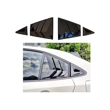 Toyota Corolla Uyumlu Arka Kelebek Cam Izgarası Panjuru Parlak Siyah 201