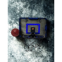 Çift Potali Skorboard Lu Basketbol Seti Basketbol Potası Matkap Gerektirmez, Iç/dış Mekan 2 Yıl Garantili