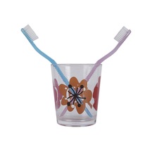 DİŞ FIRÇALIK VE MACUN KABI KIRMIZI PAPATYA AKRİLİK 8X8X9CM 350ML Diğer