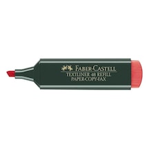 Faber Castell Fosforlu Kalem Kırmızı 2 adet Kırmızı
