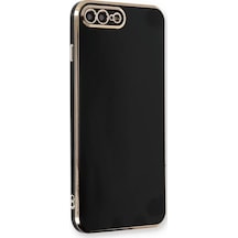 Newface Apple iPhone Uyumlu 7 Plus Kılıf Volet Silikon - Siyah