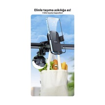 Nr76 Motor Ve Bisiklet Telefon Tutucu Tek El Kullanım Pazar Poşeti Askılıklı Diğer