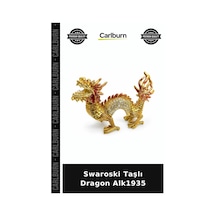 Özel Üretim Hediyelik Şık Aksesuar Figür Swaroski Taşlı Dragon Alk1935
