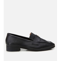 Hotiç Kadın Deri Bej Esnek Tabanlı Klasik Loafer