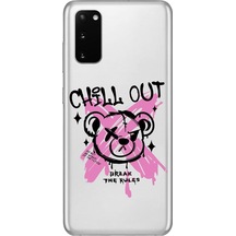 Samsung Galaxy S20 Uyumlu Şeffaf Kılıf Graffiti 6 Tasarımlı