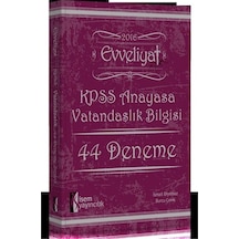 İsem Yayınları Evveliyat Kpss 2016 Anayasa Vatandaşlık Bilgisi 44