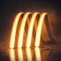 Cata Ct-4541a Cob Şerit Led 12v Metrede 216 Çipli Kesintisiz Noktasız İç Mekan Aydınlatma - 5 Metre Amber