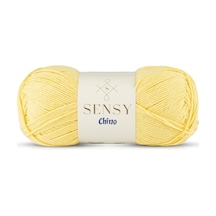 Sensy Chino El Örgü İpi Amigurumi İp Kazak Bluz Hırka Yelek İp Tunik İpi Sarı 100 Gr - 330 M