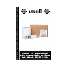 Premium Cihaz Kağıdı Fotoğraf Ürünü Baskı Malzemesi Kit Termal Kağıt 320 Adet 305-6g 15x20