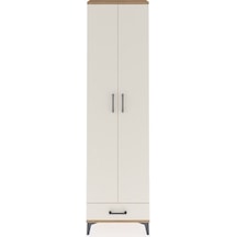 Arges Dolap 5 Raflı Tek Çekmeceli 2 Kapaklı 60x30x221 Çam-aytaşı Çam