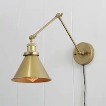 Rsylight Retro Eskitme Kaplama Kablolu Fişli Metal Mafsallı Akrobatik Dekoratif Rustik Aplik Siyah