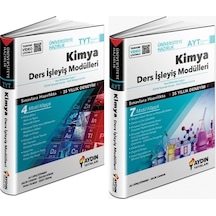 Aydın Tyt Ayt Kimya Konu Özetli Ders İşleyiş Modülleri Seti 2 Kit