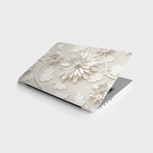 Laptop Sticker Bilgisayar Notebook Pc Kaplama Etiketi 3D Beyaz Ya