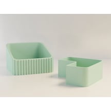 Bezos 3d Baskı Fıstık Kasesi - Çift Hazneli Kabuk Ayırıcı Sunum Kasesi - Mint Mint Nıda Çok Renkli