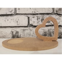 Kahve Sunumluk Oval Mdf 04