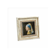 İnci Küpeli Kız Johannes Vermeer, 1665 Baskılı Taş Tablo 20x20