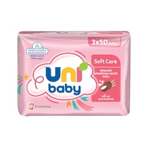Uni Baby Softcare Hindistan Cevizi Yağlı Islak Mendil 3 x 50'li 8'li Paket