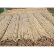 Erastam Bambu Çit Kamış Çit Doğal Bambu Çit Rulo+(1x6 M)eni 1 Metre- Uzunluk 6 Metre Bahçe Çiti
