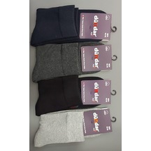 Dündar Plus 7040 Erkek Havlu Yarım Konç Patik Çorap 12 Adet Cok Renklı