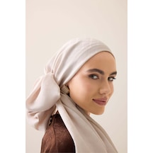Imannoor Pencere Kafes Pudra Ramy Jakar Şal 70x210 Pudra