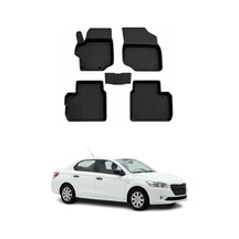 Peugeot 301 2013-2026 Uyumlu 4d Havuzlu Paspas Kauçuk Siyah 5 Parça