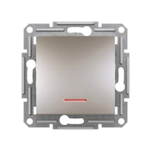 Schneider Asfora Plus Bronz Işıklı Liht Anahtar Çerçevesiz- EPH16