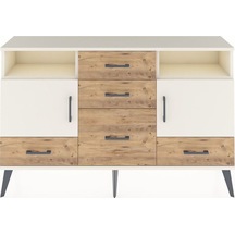 Arges Konsol 4 Raflı 5 Çekmeceli 2 Kapaklı 132x30x83 Aytaşı-aytaşı/çam Aytaşı/çam