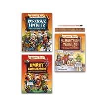 Eğlenceli Bilgi Şu Muhteşem Türkler - Korkusuz Liderler - Emret Komutanım Set 3 Kitap