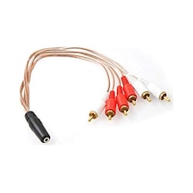 Sl-dcr36 Sl-dcr36 Dc3.5/f To Rca/m 6 Kablosu, Siyah Belirtilmemiş