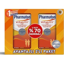 Pharmaton Vitality 30 Tablet Avantajlı 2'li Paket
