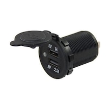 BuharaElektronik Ic-266C Pano Tipi Usb 8-32V Giriş 5V 1A Ve 5V 2.1A Çıkış 30 MM 5 Adet