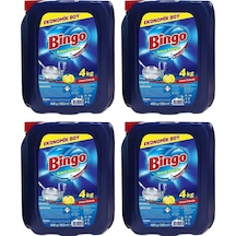 Bingo Bulaşık Sıvısı 4 Litre Limon Kokulu Elde Yıkama X 4 Adet