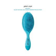 Glide'n Style Groom Islak ve Kuru Saç Açma Tarama Fırçası Mavi GS-242